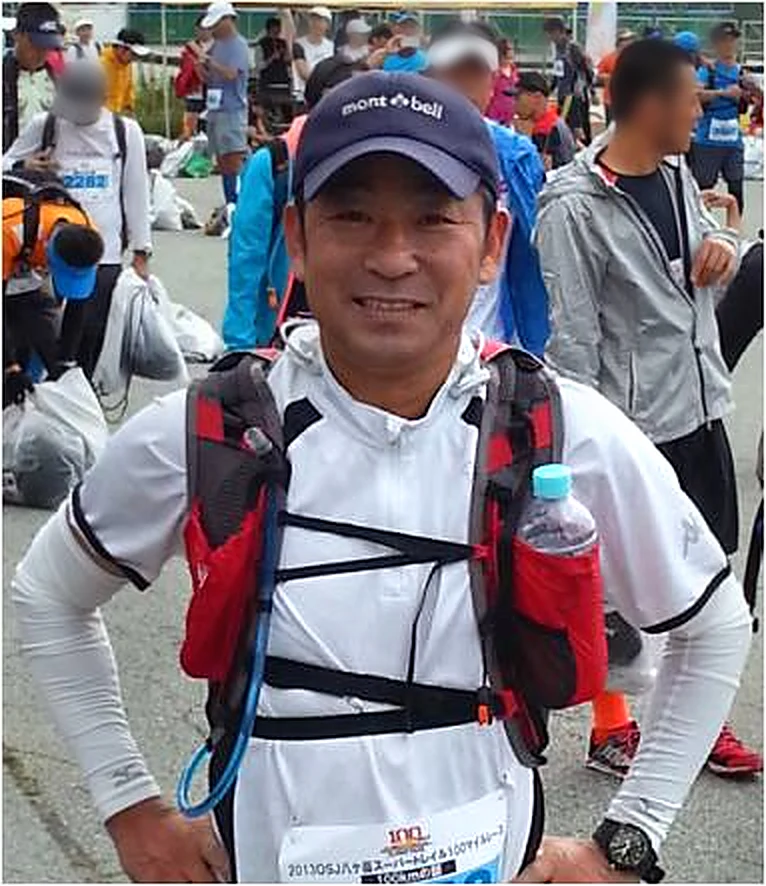 山岳マラソン大会での代表取締役 崔 康泰